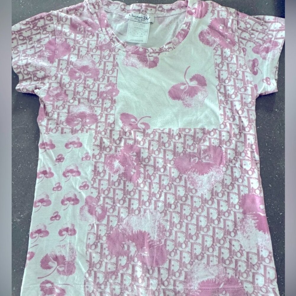*NOT SOLD* VINTAGE DIOR PINK MONOGRAM WOMEN'S TOP